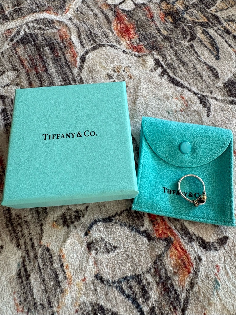 Tiffany & Co Hook Ring 18k yellow gold/sterling silver